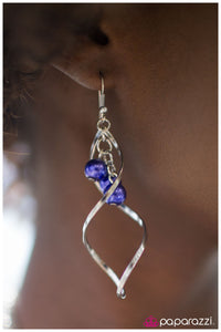 Paparazzi "Suspended In Time" Blue Earrings Paparazzi Jewelry