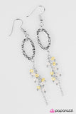 Paparazzi "Sweep Me Off My Feet - Yellow" earring Paparazzi Jewelry