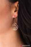 Paparazzi "Sweet as Roses - Copper" earring Paparazzi Jewelry