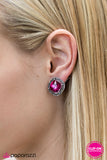 Paparazzi "Sweet As Sugar - Pink Clip-On" earring Paparazzi Jewelry