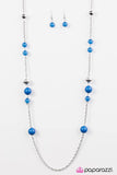 Paparazzi "Sweet GLEAMS" Blue Necklace & Earring Set Paparazzi Jewelry