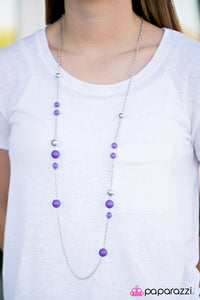 Paparazzi "Sweet GLEAMS" Purple Necklace & Earring Set Paparazzi Jewelry