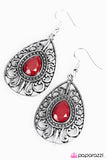 Paparazzi "Swept Up In It All" Red Earrings Paparazzi Jewelry