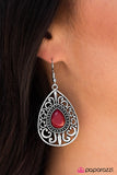 Paparazzi "Swept Up In It All" Red Earrings Paparazzi Jewelry