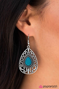 Paparazzi "Swept Up In It All - Blue" earring Paparazzi Jewelry
