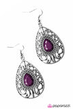 Paparazzi "Swept Up In It All - Purple" earring Paparazzi Jewelry