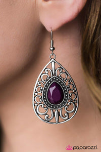 Paparazzi "Swept Up In It All - Purple" earring Paparazzi Jewelry