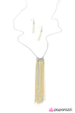 Paparazzi "Swimming Upstream -Yellow" necklace Paparazzi Jewelry