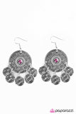 Paparazzi "Symphony of Sound" Pink Earrings Paparazzi Jewelry