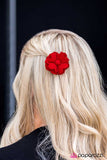 Paparazzi "Tag, You Are It - Red" hair clip Paparazzi Jewelry