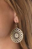 Paparazzi "Tahitian Terrace - Brass" earring Paparazzi Jewelry