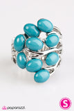 Paparazzi VINTAGE VAULT REPO "Tahiti Tango" Blue Ring Paparazzi Jewelry