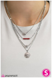 Paparazzi "Take A BOUGH" Red Necklace & Earring Set Paparazzi Jewelry