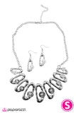 Paparazzi "Take A Bow - White" necklace Paparazzi Jewelry