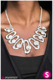 Paparazzi "Take A Bow - White" necklace Paparazzi Jewelry