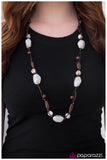 Paparazzi "Take A Hike  - White" necklace Paparazzi Jewelry