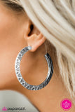 Paparazzi "Take A PEAK - Silver" earring Paparazzi Jewelry