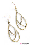 Paparazzi "Take By Storm" Brass Earrings Paparazzi Jewelry