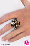 Paparazzi "Take Guard" Brass Ring Paparazzi Jewelry