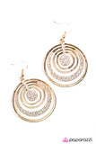 Paparazzi "Take Me To The Disco - Gold" earring Paparazzi Jewelry