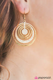 Paparazzi "Take Me To The Disco - Gold" earring Paparazzi Jewelry