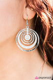 Paparazzi "Take Me To The Disco - White" earring Paparazzi Jewelry
