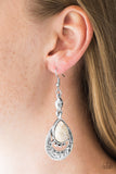 Paparazzi "Take Me To The River" White Earrings Paparazzi Jewelry