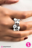 Paparazzi "Take Me To The Symphony - White" ring Paparazzi Jewelry