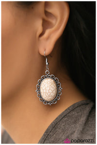 Paparazzi "Take Me West" White Earrings Paparazzi Jewelry