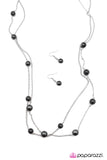 Paparazzi "Take My Breath Away" Black Necklace & Earring Set Paparazzi Jewelry