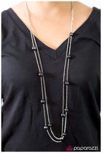 Paparazzi "Take My Breath Away" Black Necklace & Earring Set Paparazzi Jewelry