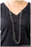 Paparazzi "Take My Breath Away" Black Necklace & Earring Set Paparazzi Jewelry