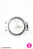 Paparazzi "Take My Hand - White" ring Paparazzi Jewelry