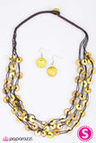 Paparazzi "Take The Bait - Yellow" necklace Paparazzi Jewelry