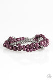 Paparazzi "Take The BEAD - Purple" bracelet Paparazzi Jewelry