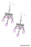 Paparazzi "Take the Lead" Purple Earrings Paparazzi Jewelry