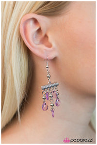 Paparazzi "Take the Lead" Purple Earrings Paparazzi Jewelry