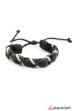 Paparazzi "Take the Reins" Black Men's Urban Bracelet Unisex Paparazzi Jewelry