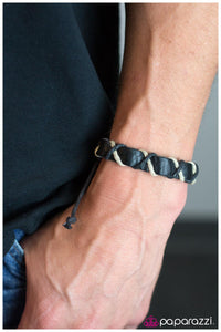 Paparazzi "Take the Reins" Black Men's Urban Bracelet Unisex Paparazzi Jewelry