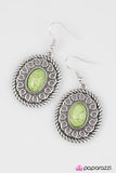 Paparazzi "Take The TRAIL Less Traveled - Green" earring Paparazzi Jewelry