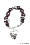 Paparazzi "Take To Heart" Purple Bracelet Paparazzi Jewelry