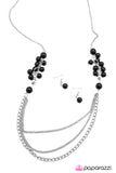 Paparazzi "Taking Sides - Black" necklace Paparazzi Jewelry