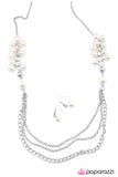 Paparazzi "Taking Sides - White" necklace Paparazzi Jewelry