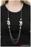 Paparazzi "Taking Sides - White" necklace Paparazzi Jewelry
