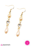 Paparazzi "Taking the Plunge" Gold Earrings Paparazzi Jewelry