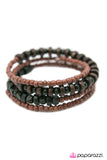 Paparazzi "Taking the Wrap - Brown" bracelet Paparazzi Jewelry