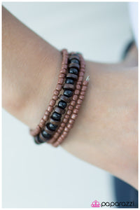 Paparazzi "Taking the Wrap - Brown" bracelet Paparazzi Jewelry