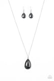 Paparazzi "Talk About A Cliffhanger! - Black" necklace Paparazzi Jewelry