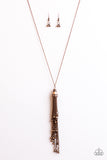 Paparazzi "Talk About Tassel - Copper" necklace Paparazzi Jewelry