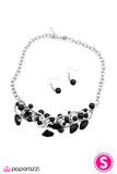 Paparazzi "Tangled" Black  Necklace & Earring Set Paparazzi Jewelry